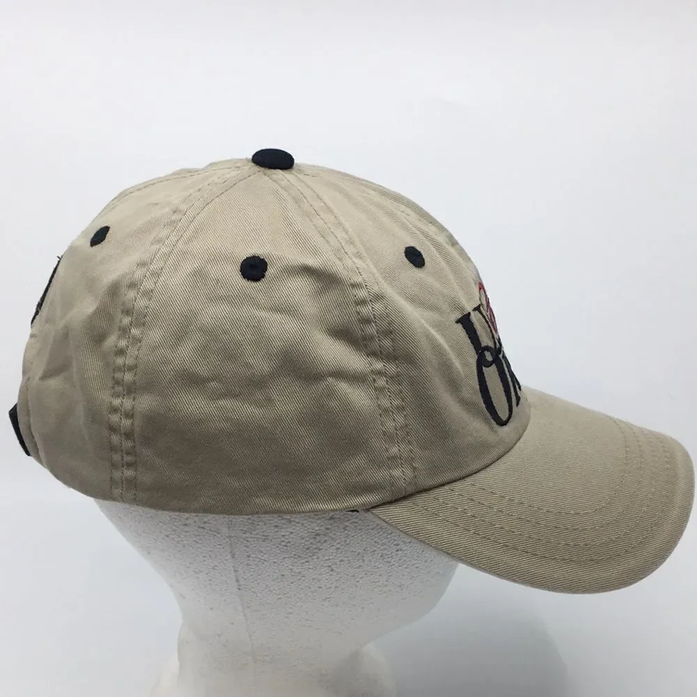 Vintage 2005 US Open Pinehurst No.2 Golf Tan Cotton Embroidered Baseball Cap